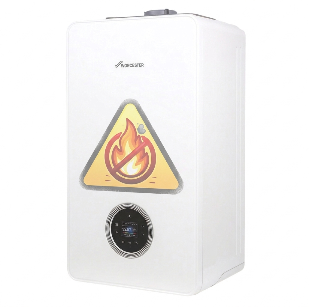 Boiler pressure gauge showing low pressure